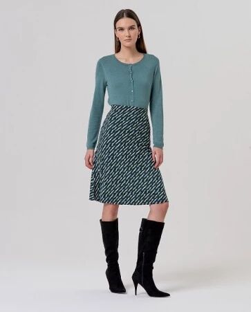 Jupe midi Verde Botella