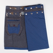 Jupe réversible Smart Wool Eclectic Blue courte