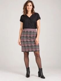 Jupe Rosita mi-longue Palm Stone