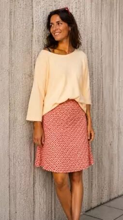 Jupe Zazie Back to 70s Peche