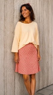 Jupe Zazie Back to 70s Peche