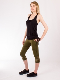 Legging Lazer cut kaki