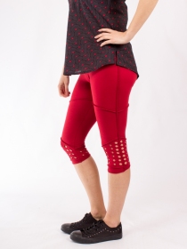 Legging Lazer cut Rouge