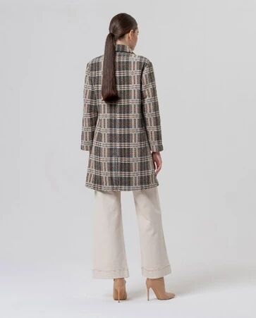 Manteau double boutonnage Camel