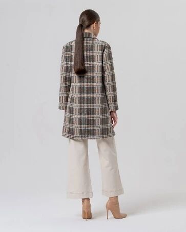 Manteau double boutonnage Camel