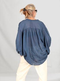 Maxi Blouse Voile Marine
