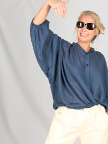 Maxi Blouse Voile Marine