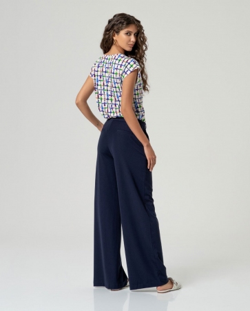 Pantalon avec poches bleu marine