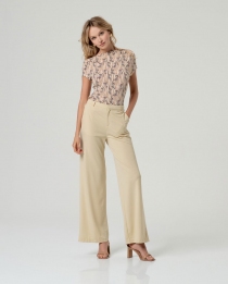 Pantalon avec poches ecru