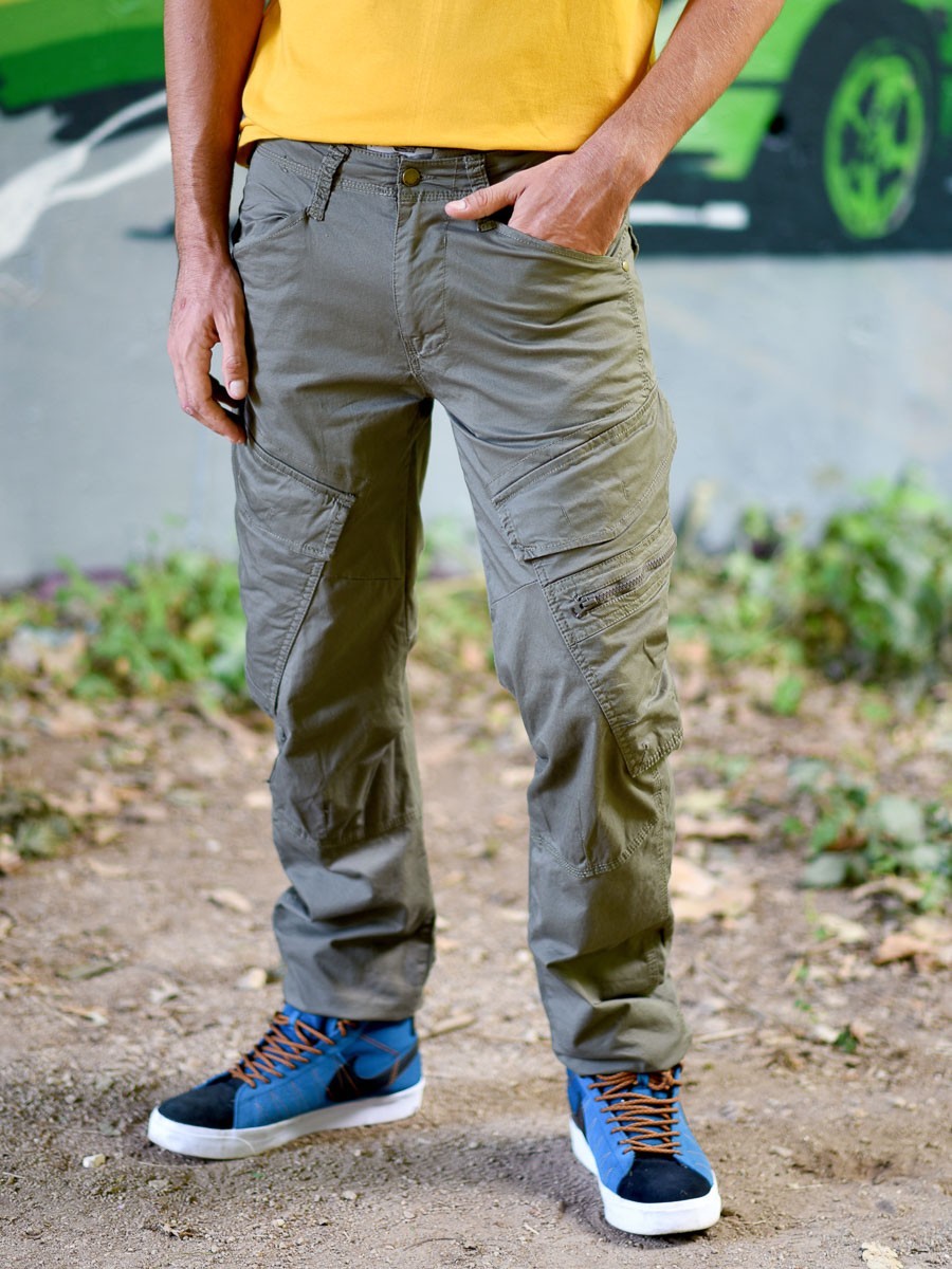Pantalon Cargo, Vert Homme