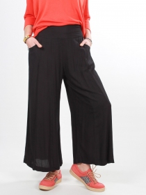 Pantalon évasé Noir