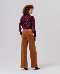Pantal&oacute;n large poches plaqu&eacute;es Toffee