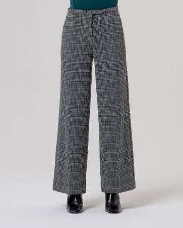 Pantal�n large taille ajust�e Gris