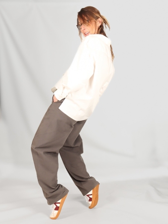 Pantalon Pia gris/bleu