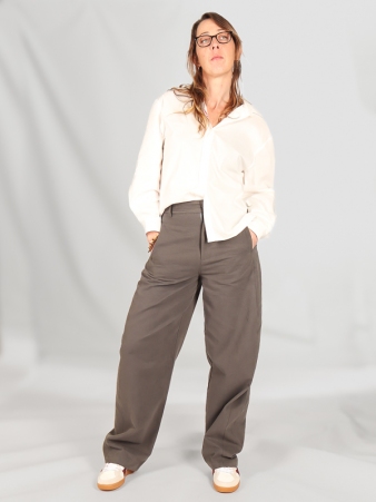 Pantalon Pia gris/bleu