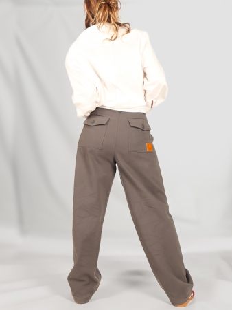 Pantalon Pia gris/bleu