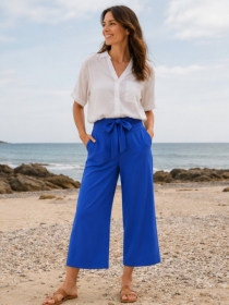 Pantalon Tao Bleu royal