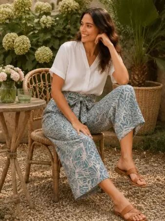 Pantalon Tao Calathea vert