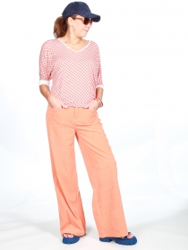 Pantalon velours Abricot