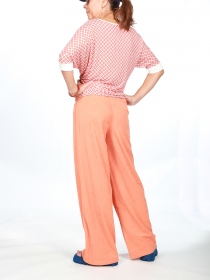 Pantalon velours Abricot