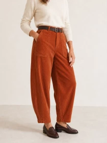 Pantalon velours barrel Peru