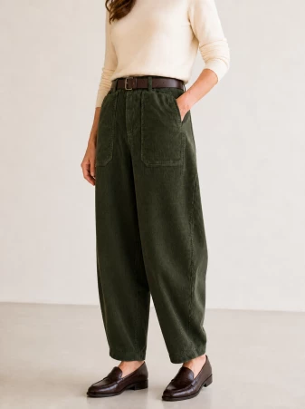 Pantalon velours barrel Sottobosco