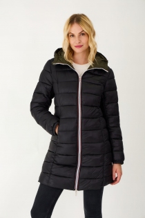 Parka/Doudoune réversible KAKI/NOIR