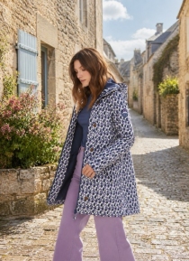 Parka Wild weather blue romantic mosaic
