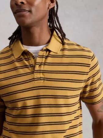 Polo rayures jaune