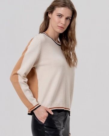 Pull � col Redodno avec contrastes Crudo