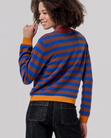 Pull col rond ray� Toffee