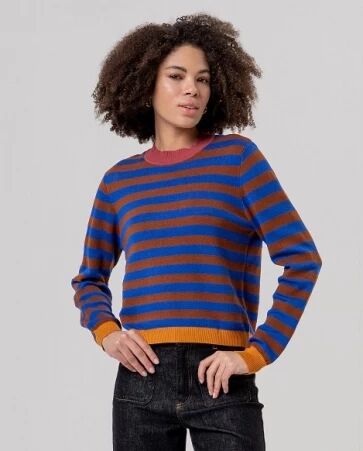 Pull col rond ray� Toffee