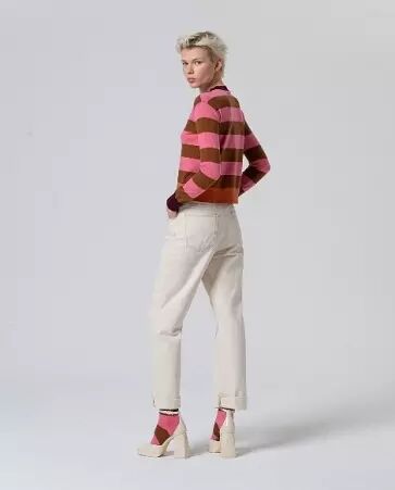 Pull col rond Rose