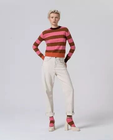 Pull col rond Rose