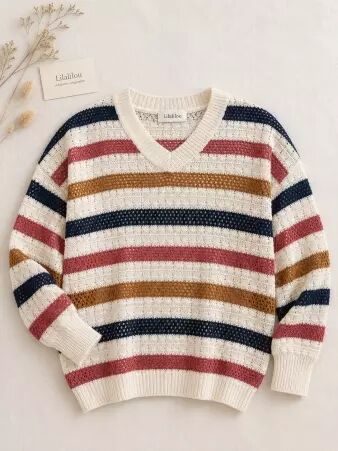 Pull cricket crochet marine