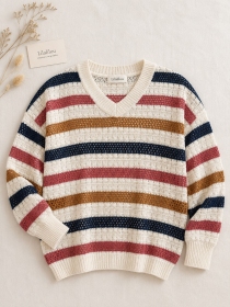 Pull cricket crochet marine