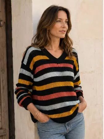 Pull cricket crochet noir