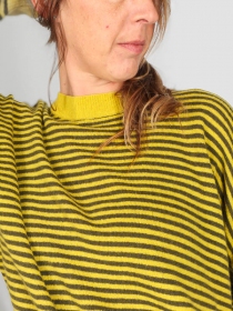  Pull ray&eacute; vert