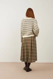 PULL STRIPY ECRU KAKI