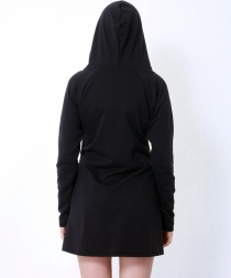 Robe à capuche Fuerte noire
