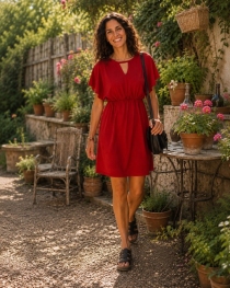 Robe Adelie Lie de vin