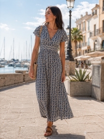 Robe Artemis Blue pampas