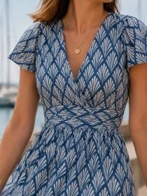 Robe Artemis Navy pampas