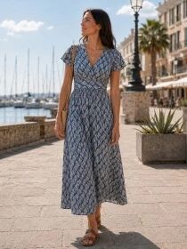 Robe Artemis Navy pampas