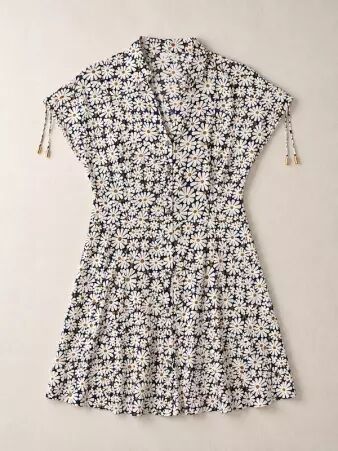 Robe chemise Nina courte Blue Bellis