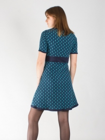 Robe Elie Diamond Bleu