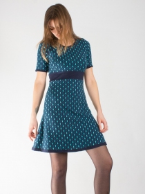 Robe Elie Diamond Bleu