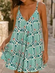 Robe Hera courte Verde flow