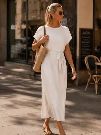 Robe Karla blanc