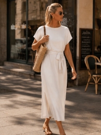 Robe Karla blanc